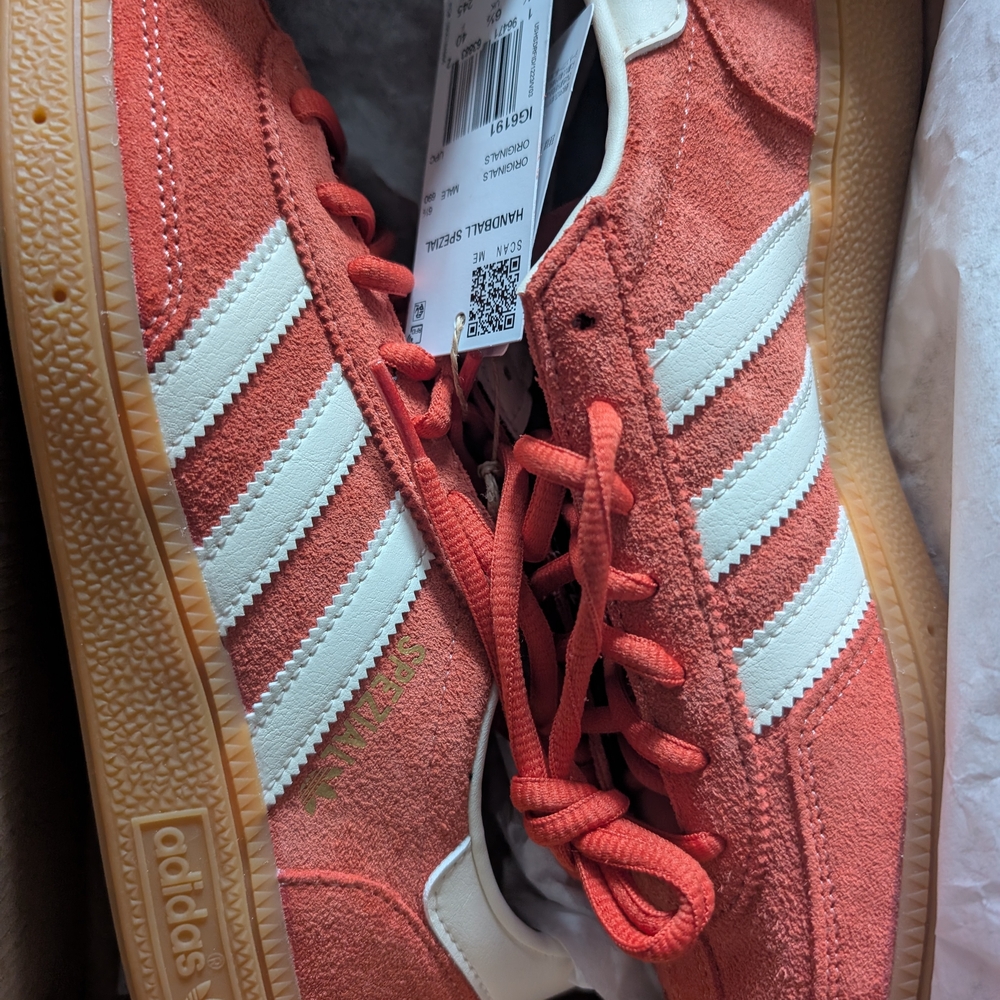 Adidas Red Handball Spezial Suede Sneakers NWT Sz 8 (Wmn)